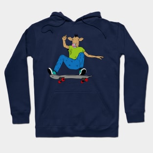 Cow Skater Punk Hoodie